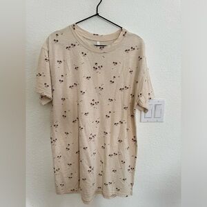 Rylee + Cru Women’s Palm Tee Shirt Dress or Beach Cover Up - Oversized Small